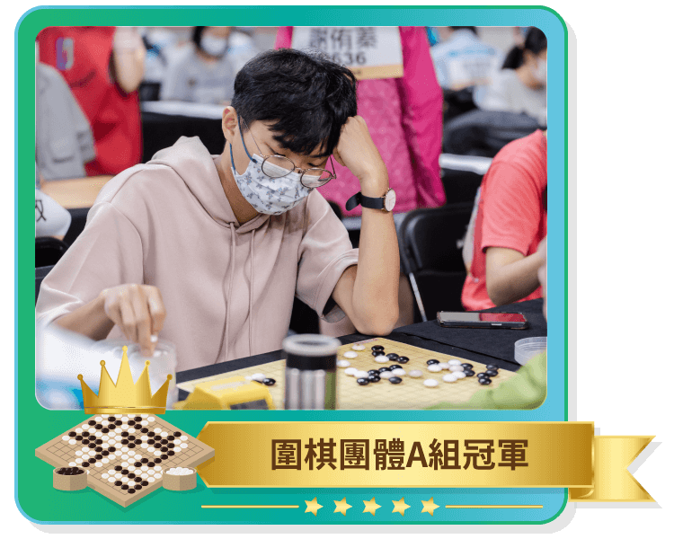 圍棋團體A組冠軍